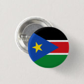 南スーダン国旗、南スーダン国旗 缶バッジ (正面&裏面)