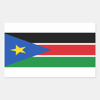南スーダン国旗、南スーダン国旗 長方形シール