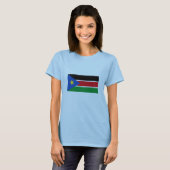 南スーダン国旗 Tシャツ (正面フル)