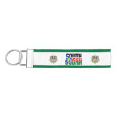 南スーダン国魅力的旗 リストバンドキーホルダー (鍵左)