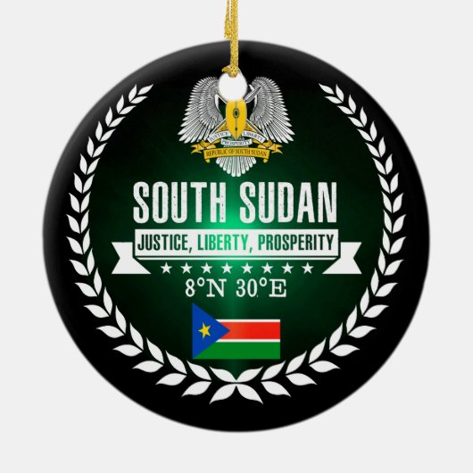 南スーダン セラミックオーナメント (裏面)