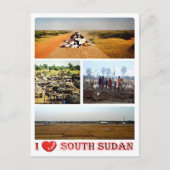 南スーダン – 私の愛 –  ポストカード (正面)