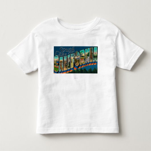 南タホ湖、カリフォルニア トドラーTシャツ (正面)