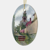 南タワーのヴィンテージのNantucketの眺め セラミックオーナメント (左)