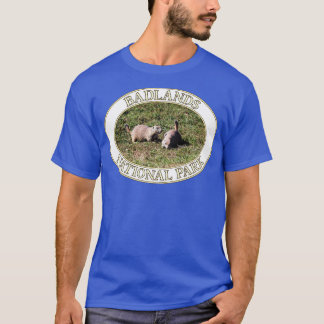 南ダのバドランド国立公園のプレーリードッグ Tシャツ