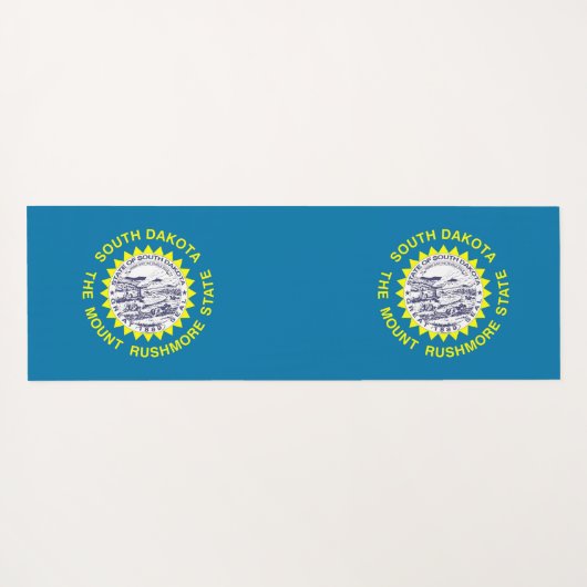 南ダコタ州旗を持つ愛国的なヨガマット ヨガマット (裏面(横))
