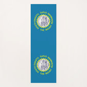 南ダコタ州旗を持つ愛国的なヨガマット ヨガマット (正面)