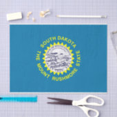 南ダコタ州旗を持つ愛国的ティッシュペーパー 薄葉紙 (クラフト)