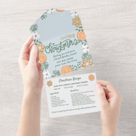 南チャームクリスマスカードレシピ共有 オールインワン招待状