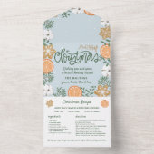 南チャームクリスマスカードレシピ共有 オールインワン招待状 (内側)