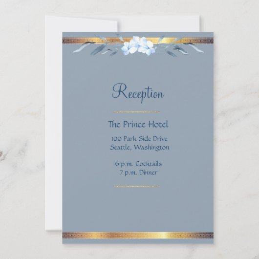 南チャームダスティブルー結婚ズ 招待状 (裏面)