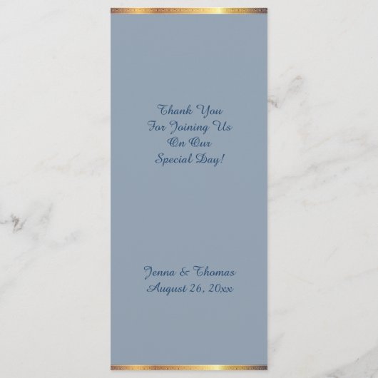 南チャーム結婚ズ メニュー (裏面)