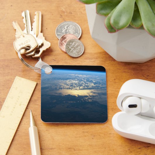 南チリのラグーナサンラファエル国立公園。 キーホルダー (デスク)