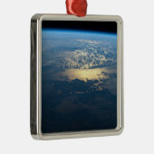 南チリのラグーナサンラファエル国立公園。 メタルオーナメント (右)