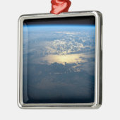 南チリのラグーナサンラファエル国立公園。 メタルオーナメント (左)