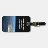 南チリのラグーナサンラファエル国立公園。 ラゲッジタグ (正面横)