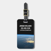 南チリのラグーナサンラファエル国立公園。 ラゲッジタグ (正面縦)