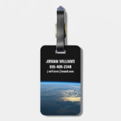 南チリのラグーナサンラファエル国立公園。 ラゲッジタグ (裏面縦)