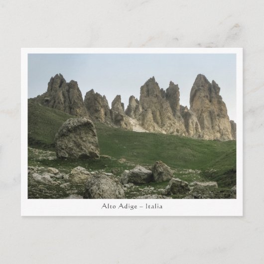 南チロルのイタリア写真 ポストカード (正面)