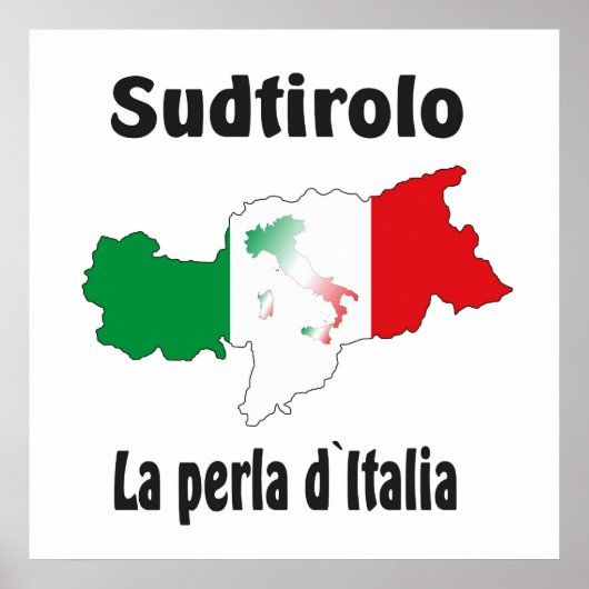 南チロル – アルト アディジェ - イタリア - イタリア ポスター (正面)