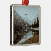 南チロル，イタリア，ブレイス湖 メタルオーナメント (右)
