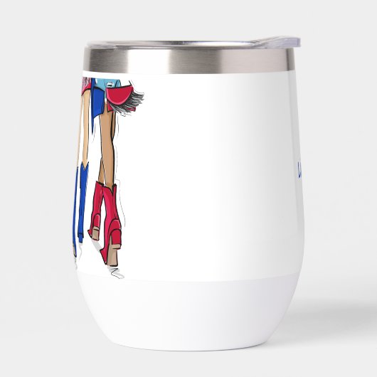 南テキサス州レディースファッションカウボーブーツ名イン (左面)