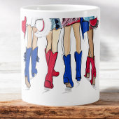 南テキサス州レディースファッションカウボーブーツ名 ジャンボコーヒーマグカップ