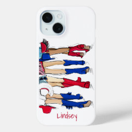 南テキサス州レディースファッションカウボーブーツ名 iPhone 15ケース