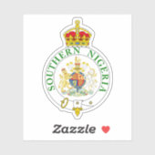 南ナイジェリア保護国章 シール (シート)