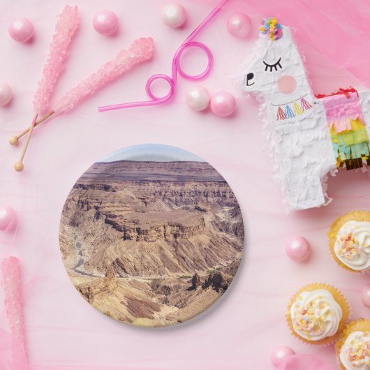 南ナミビア，アフリカの魚川峡谷 ペーパープレート (パーティー)