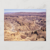 南ナミビア,アフリカの魚川峡谷 ポストカード (正面)