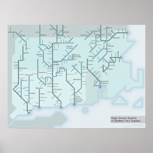 南ニューイングランド・ストリーム18 x 24 ポスター (正面)