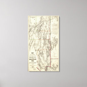 南ネバダの地形 キャンバスプリント