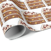 南ハミングバード層ケーキスライスデザート ラッピングペーパー (ロールコーナー)