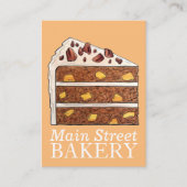 南ハミングバード層ケーキスライスデザート 名刺 (正面)