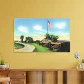 南バッテリとフラグベースの表示 キャンバスプリント (インサイチュ (リビング))