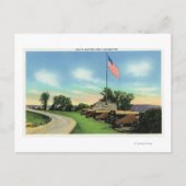 南バッテリとフラグベースの表示 ポストカード (正面)