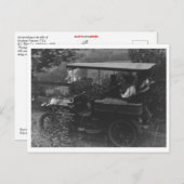 南バーモントの丘でオートモービル ポストカード (正面/裏面)