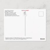 南バーモントの丘でオートモービル ポストカード (裏面)