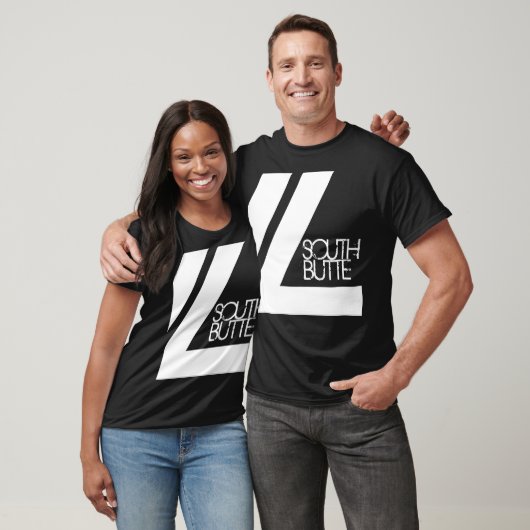 南ビュートの二重線の暗闇T Tシャツ (ユニセックス)