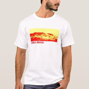 南ビュートの赤い山T Tシャツ