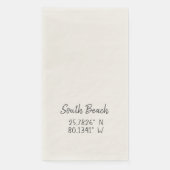 南ビーチのGPS座標経度 (正面)