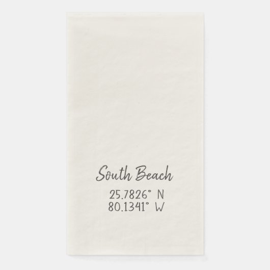 南ビーチのGPS座標経度 (正面)