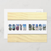 南ビーチマイアミフロリダ旅行写真 ポストカード (正面/裏面)