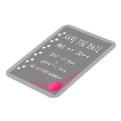 南ビーチ結婚デコ（日付を保存） マグネット (左側)