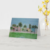 南ビーチ カード (黄色い花)