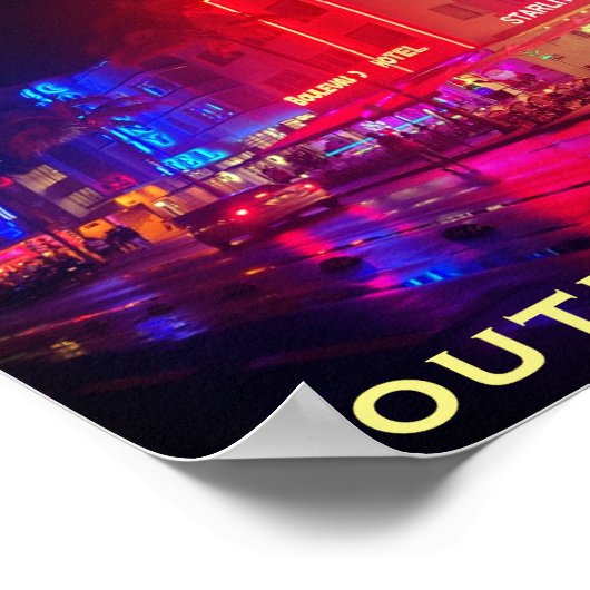 南ビーチ、マイアミ、フロリダ州アールデコ ポスター (角)