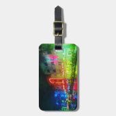 南ビーチ、マイアミ、フロリダ州アールデコ ラゲッジタグ (正面縦)