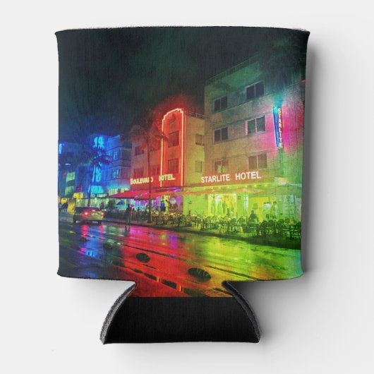 南ビーチ、マイアミ、フロリダ州アールデコ 缶クーラー (正面)