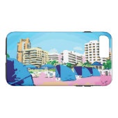 南ビーチ，マイアミ，フロリダ州iPhoneケース Case-Mate iPhoneケース (裏面(横))